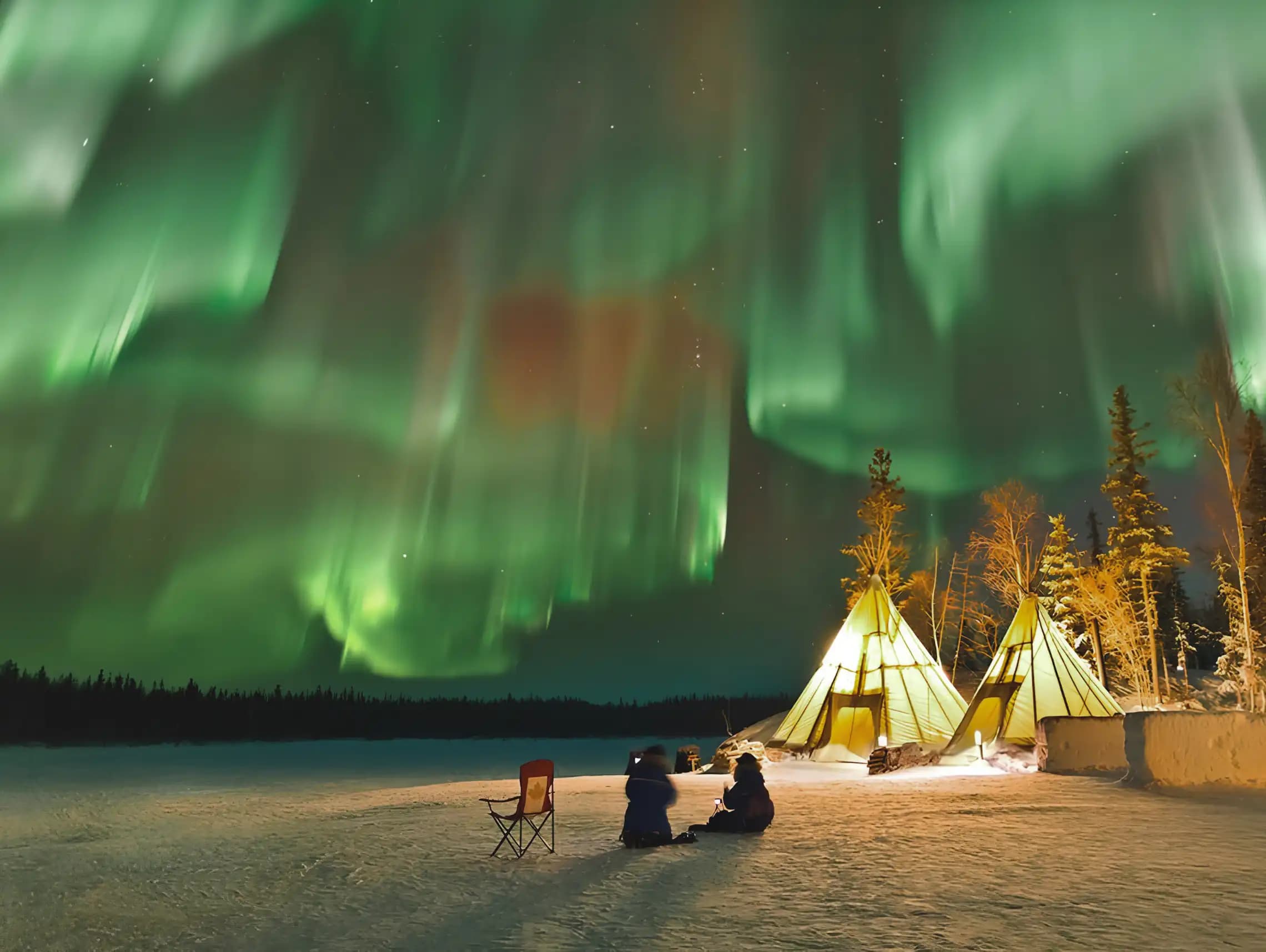¿Dónde ver auroras boreales en Canadá?